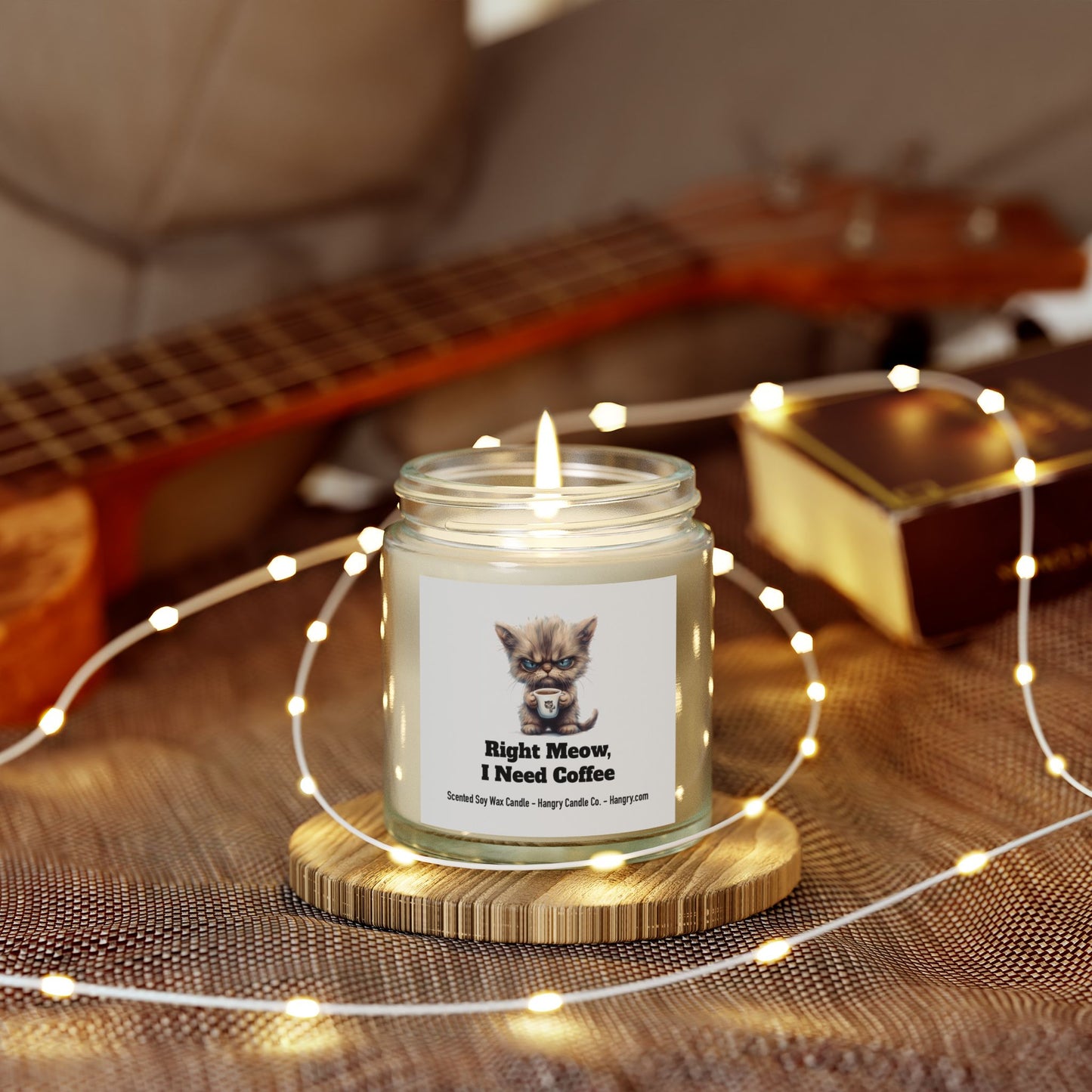 Right Meow, I Need Coffee Candle