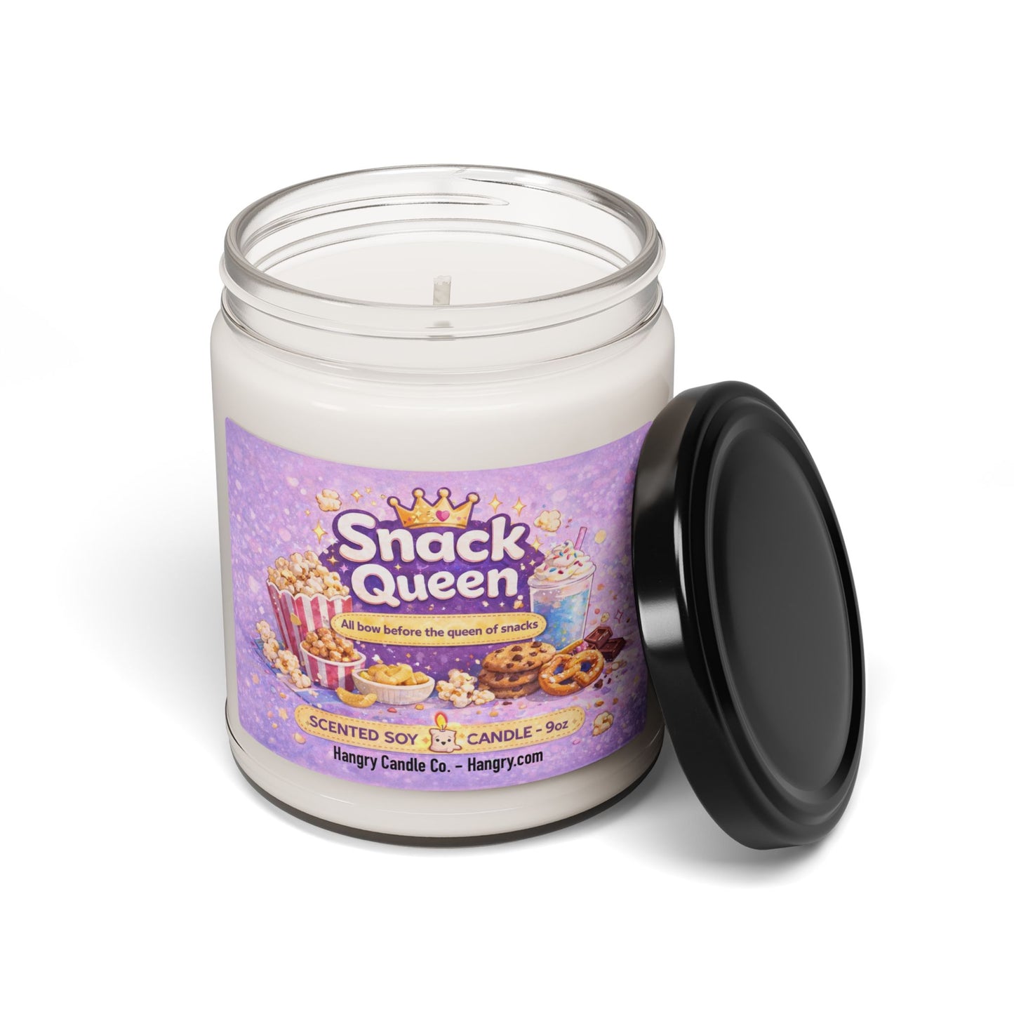 Snack Queen – Funny Food Candle for Snack Lovers & Work Besties