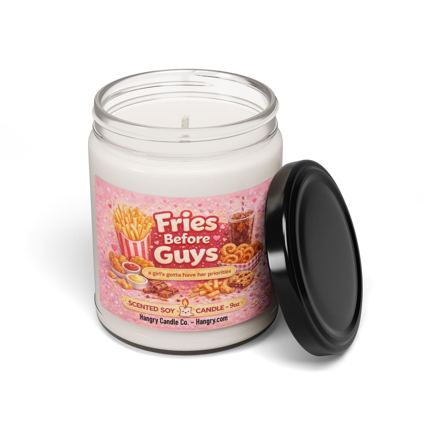 Fries Before Guys – Funny Feminist Candle for Best Friends