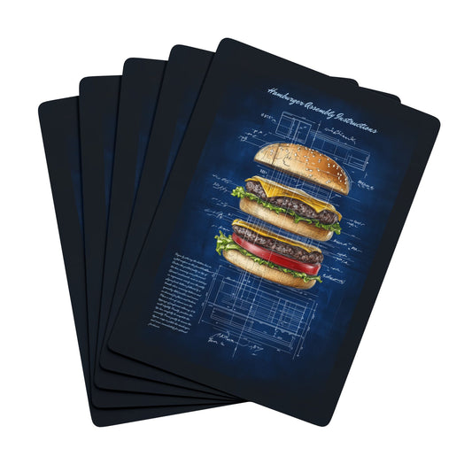 Hamburger Assembly Instructions Playing Cards