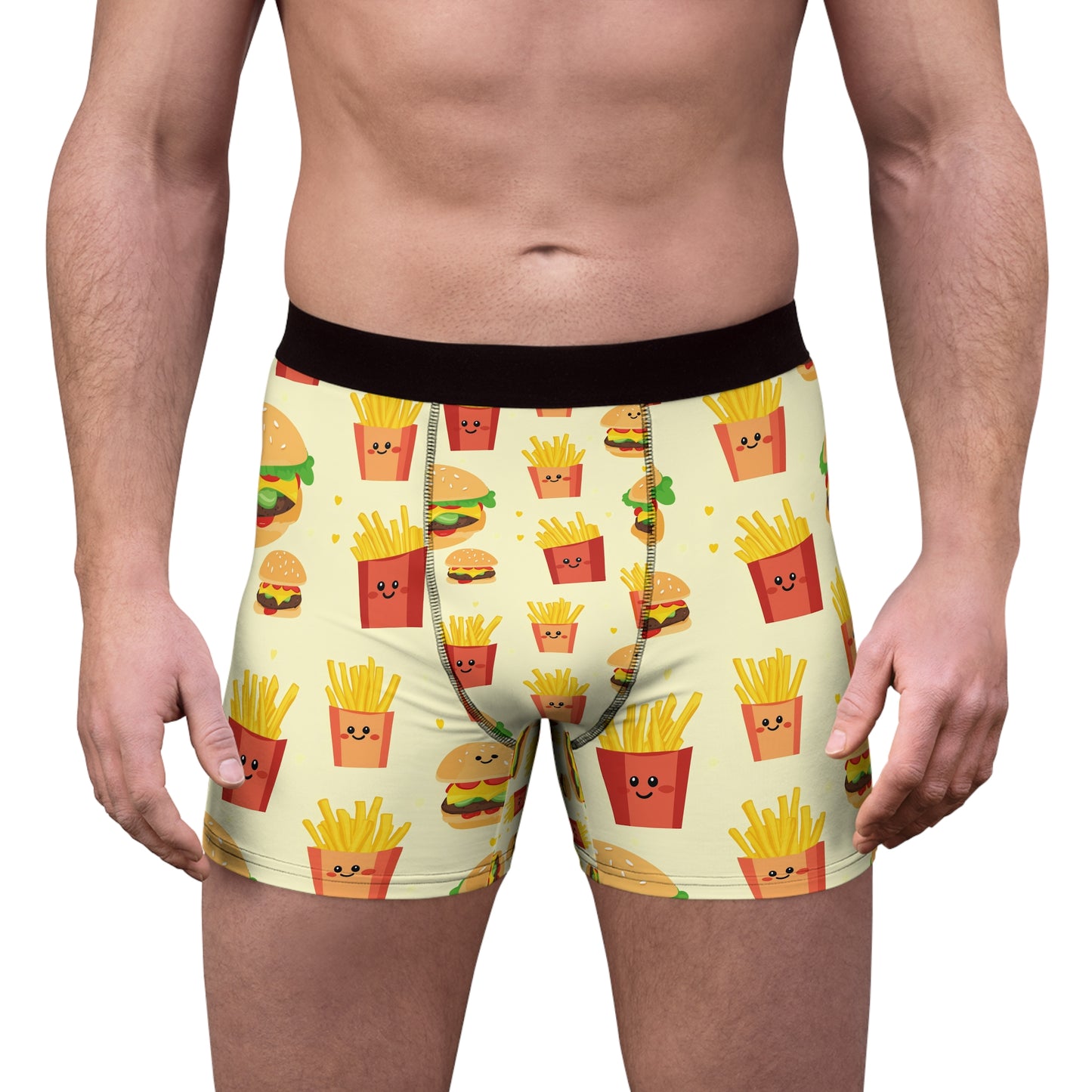 Hamburger and Fries Boxer Briefs