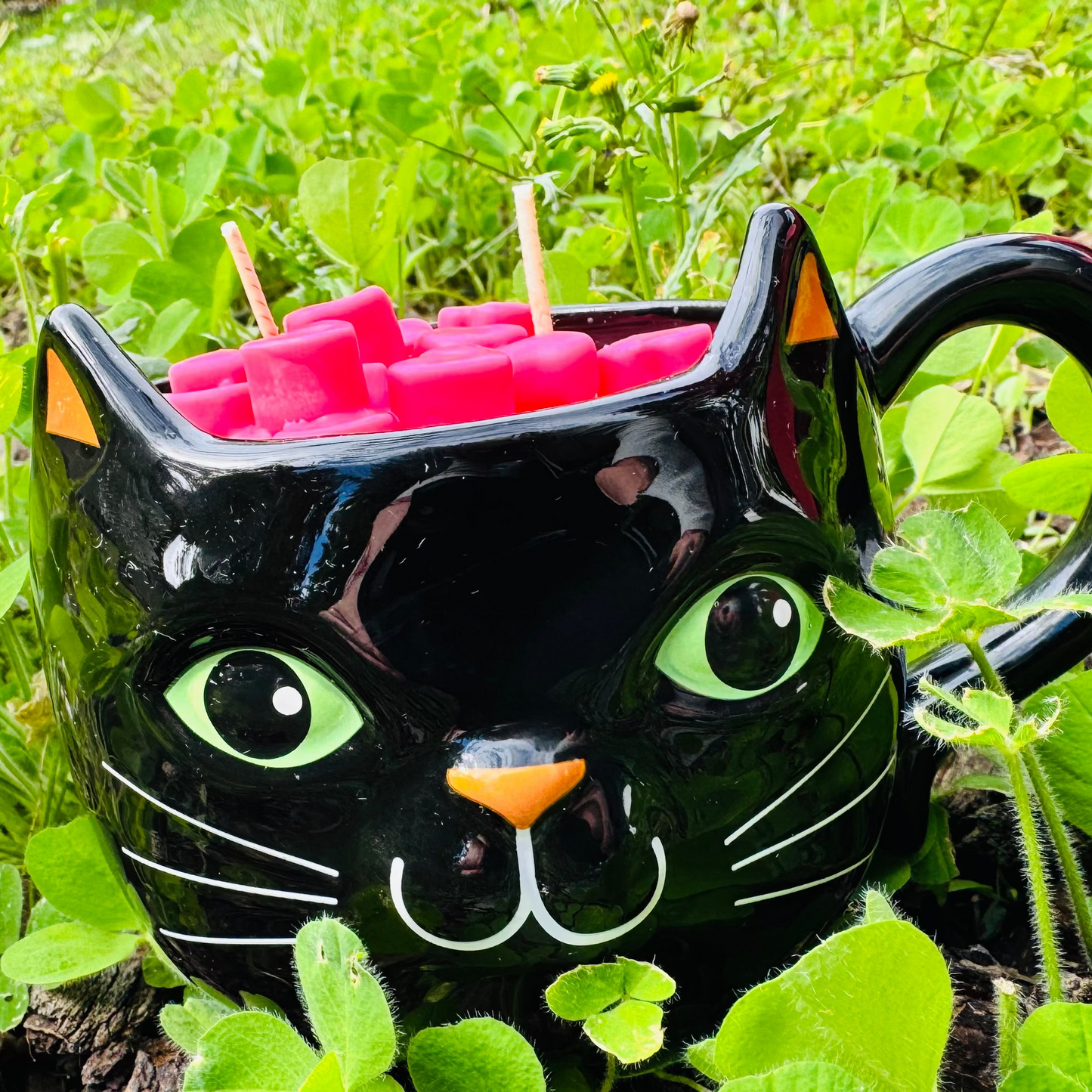 Black Cat Mug Candle