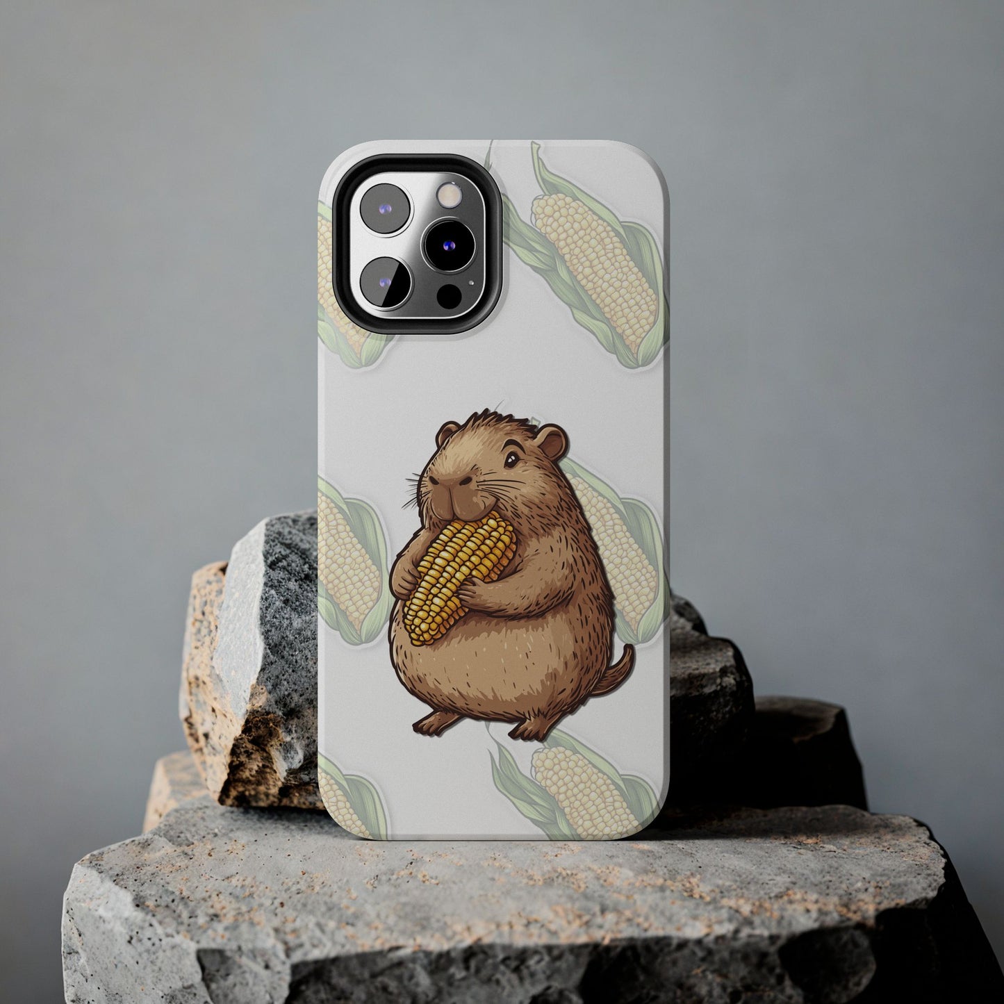 The Capybara Loves Corn Phone Case