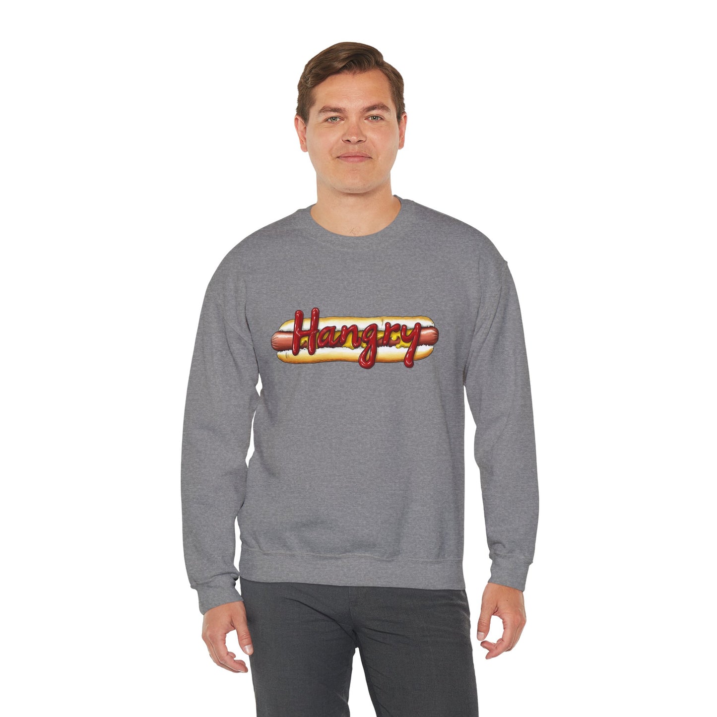 Hangry Hot Dog Logo Crewneck Sweatshirt