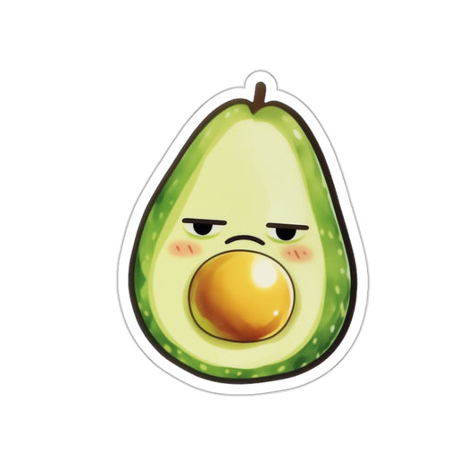 Unhappy Avocado Sticker