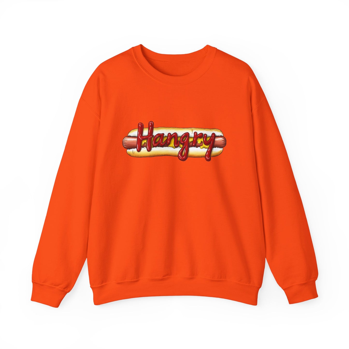 Hangry Hot Dog Logo Crewneck Sweatshirt