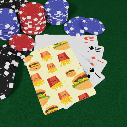 Burger and Fries Playing Cards