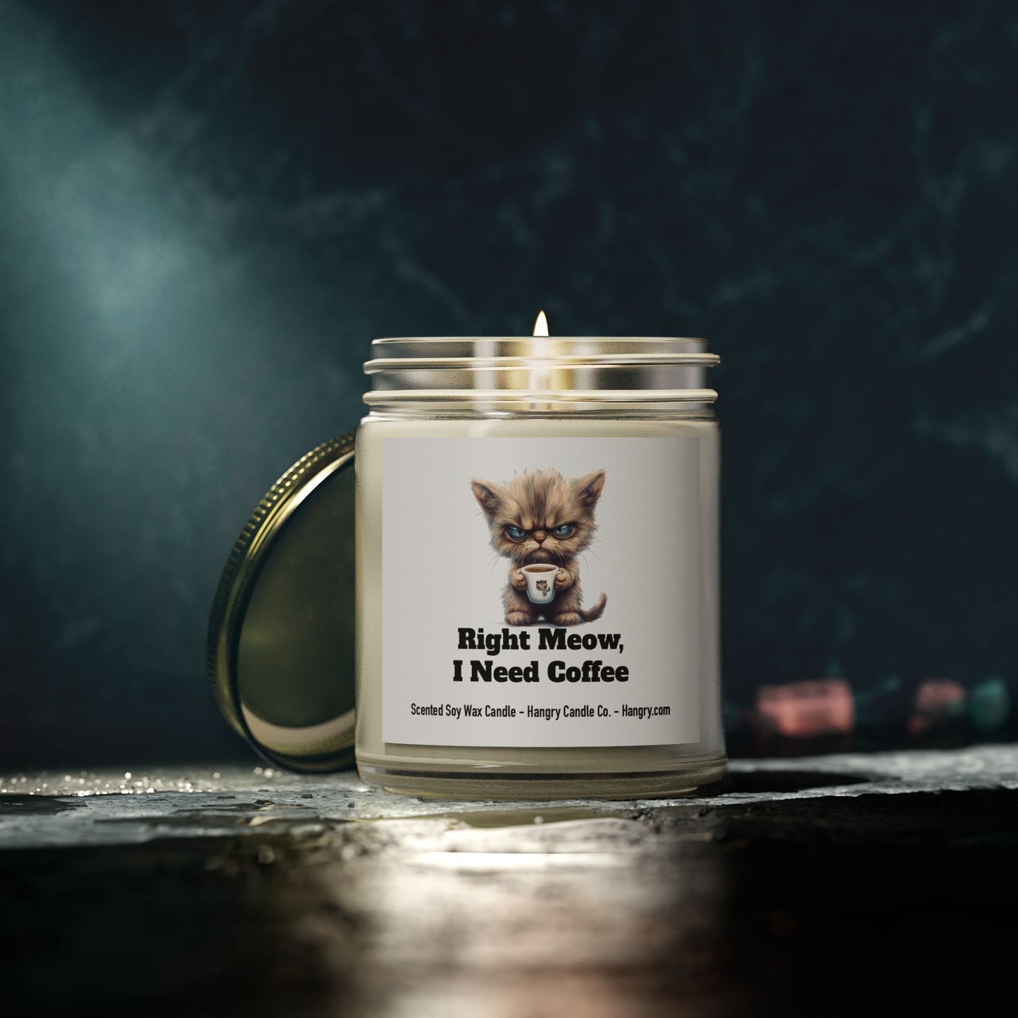 Right Meow, I Need Coffee Candle