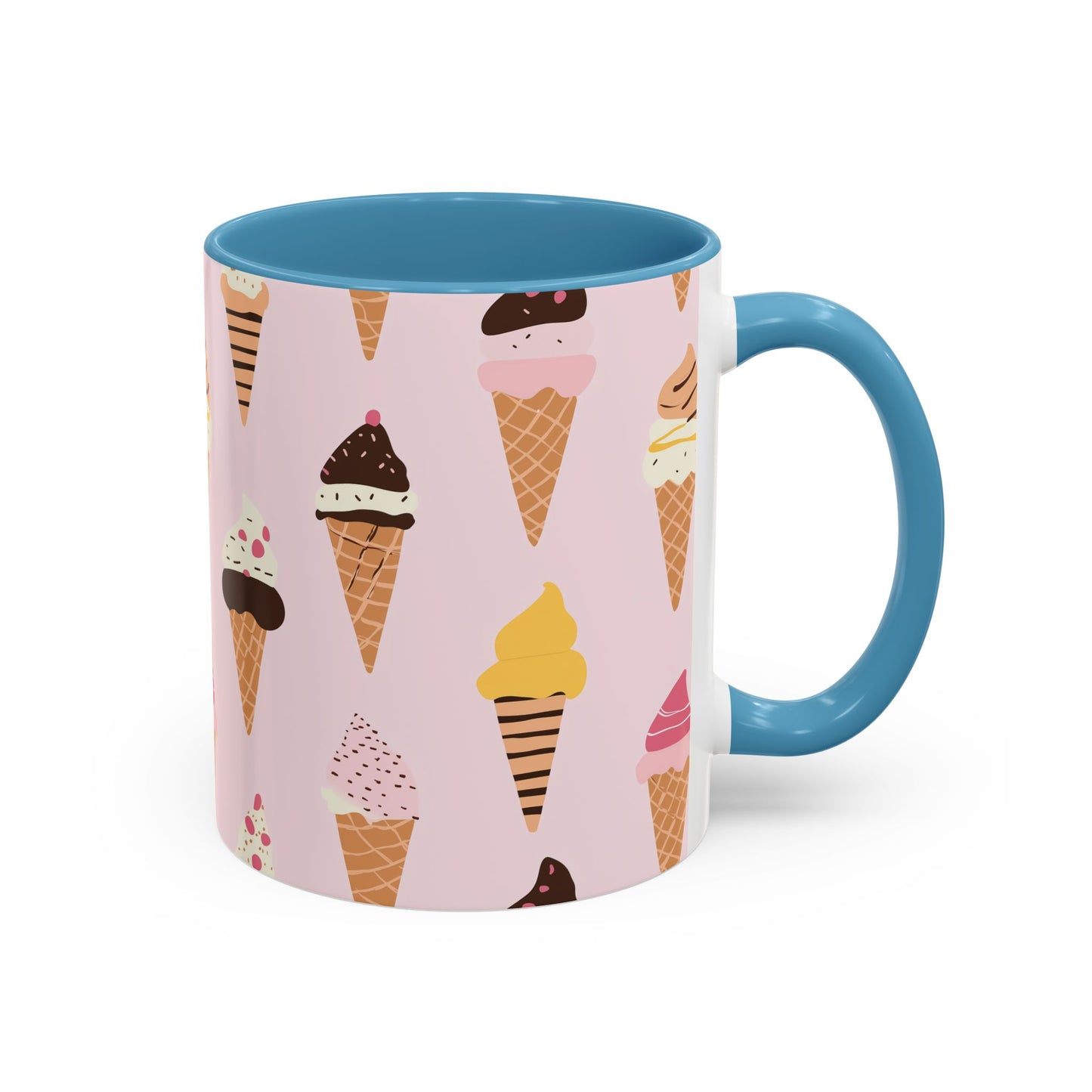 Adorable Ice Cream Cone Accent Coffee Mug