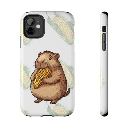 The Capybara Loves Corn Phone Case