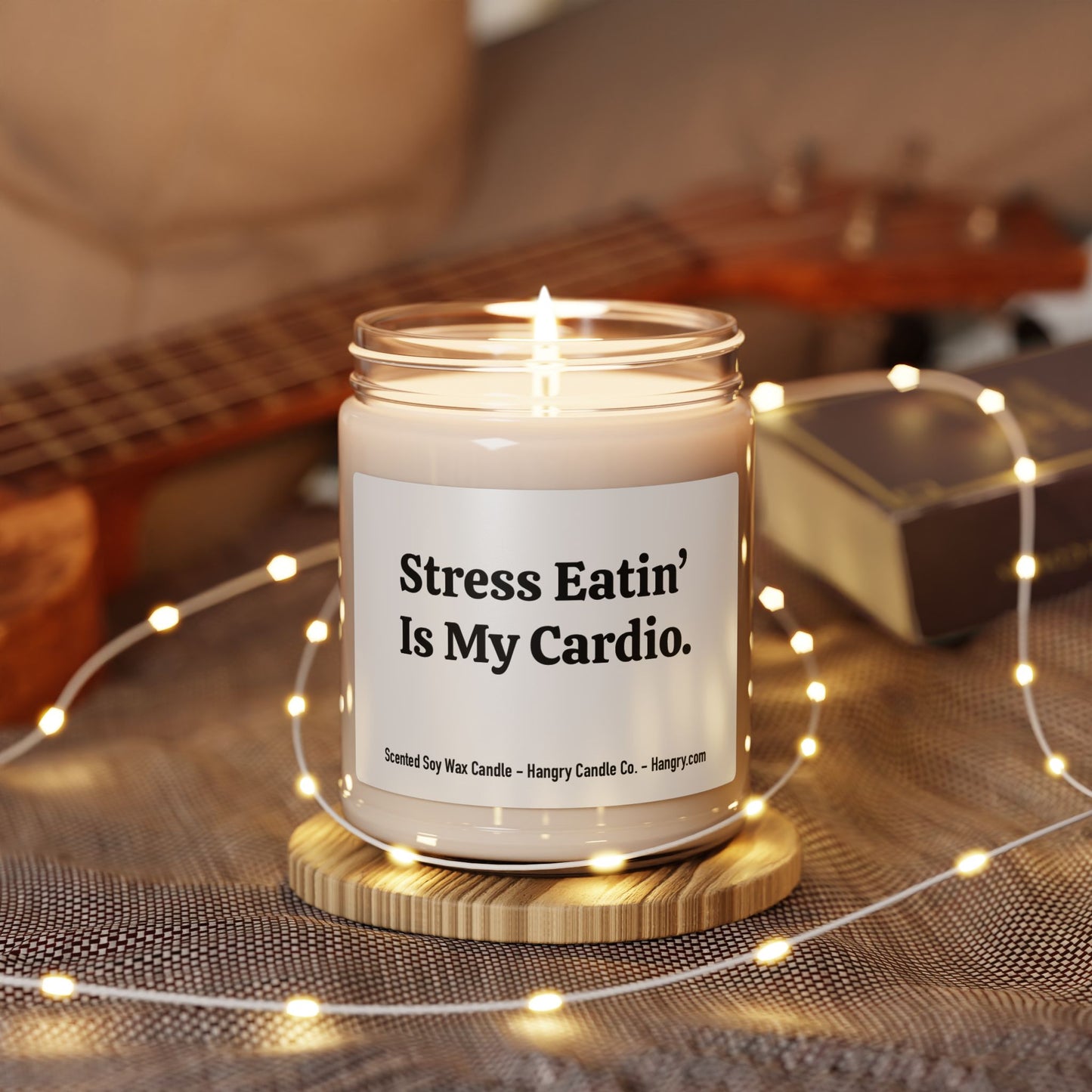 Stress Eatin’ Is My Cardio. - Scented Soy Candle, 9oz