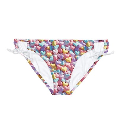 Heart Candy Loop-Tie Side Bikini Bottoms