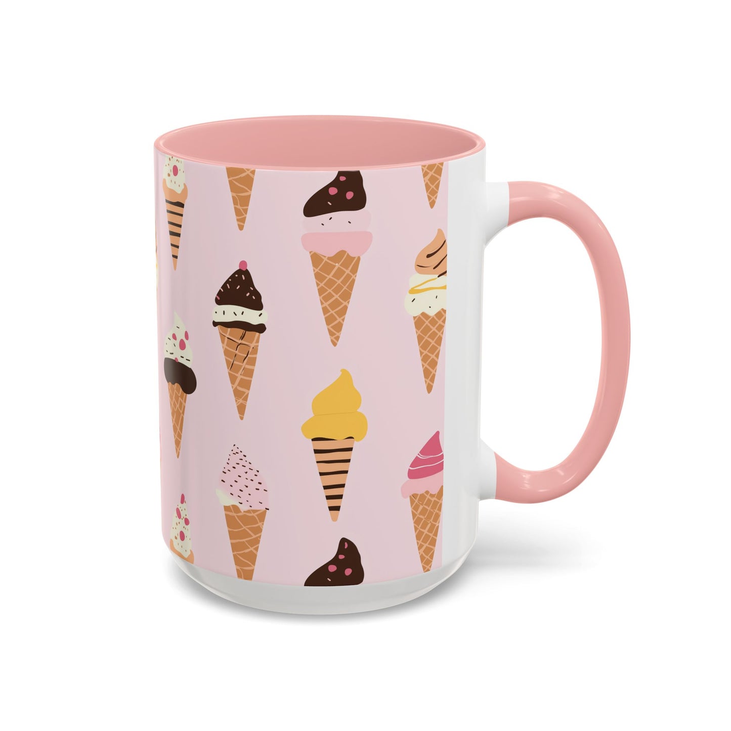 Adorable Ice Cream Cone Accent Coffee Mug