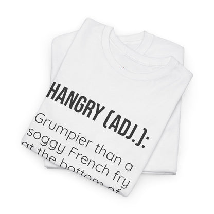 Hangry Definition Tee - Grumpy French Fry