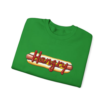 Hangry Hot Dog Logo Crewneck Sweatshirt