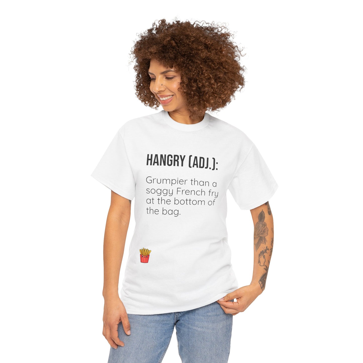 Hangry Definition Tee - Grumpy French Fry