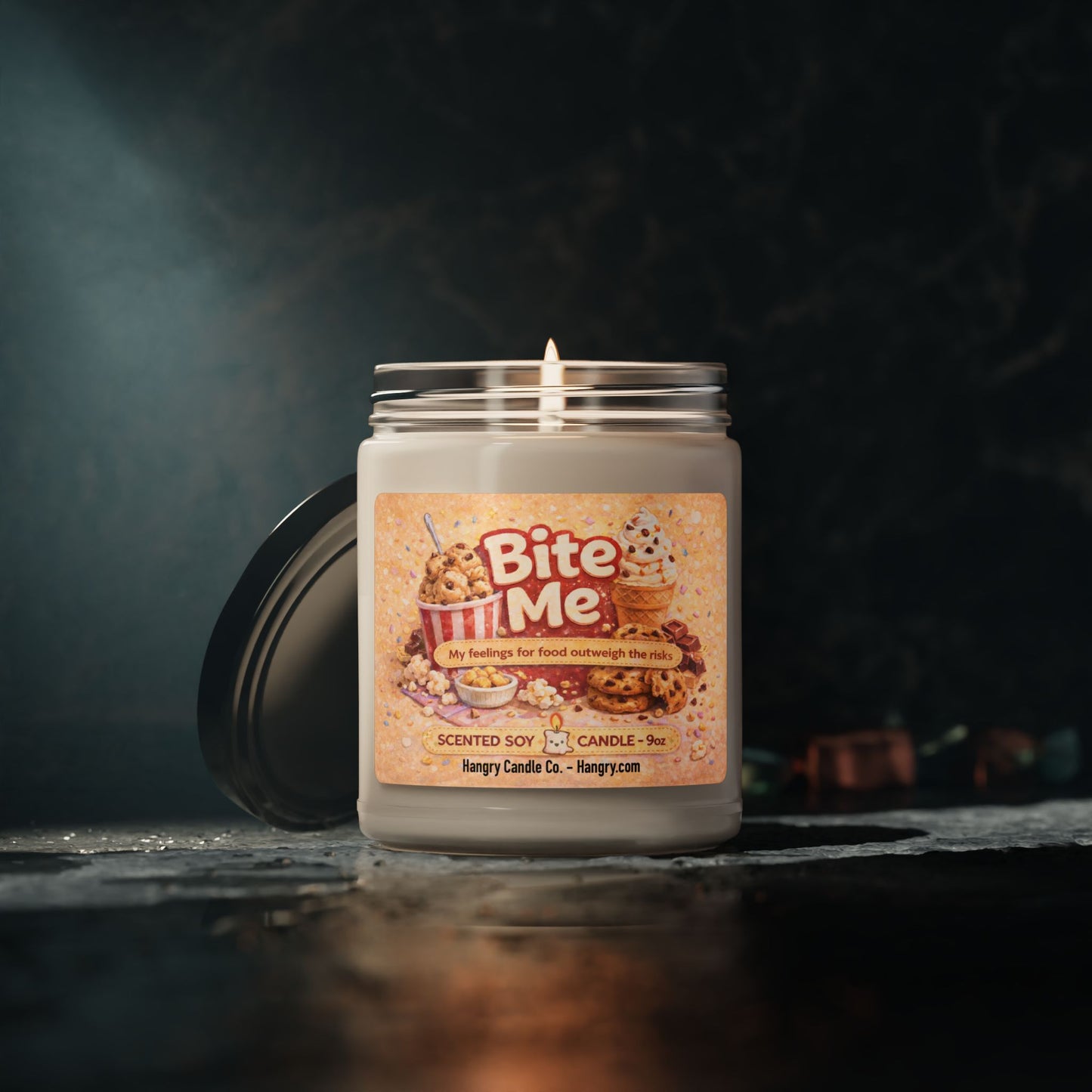 Bite Me – Funny Sarcastic Candle for Hangry Friends & Coworkers