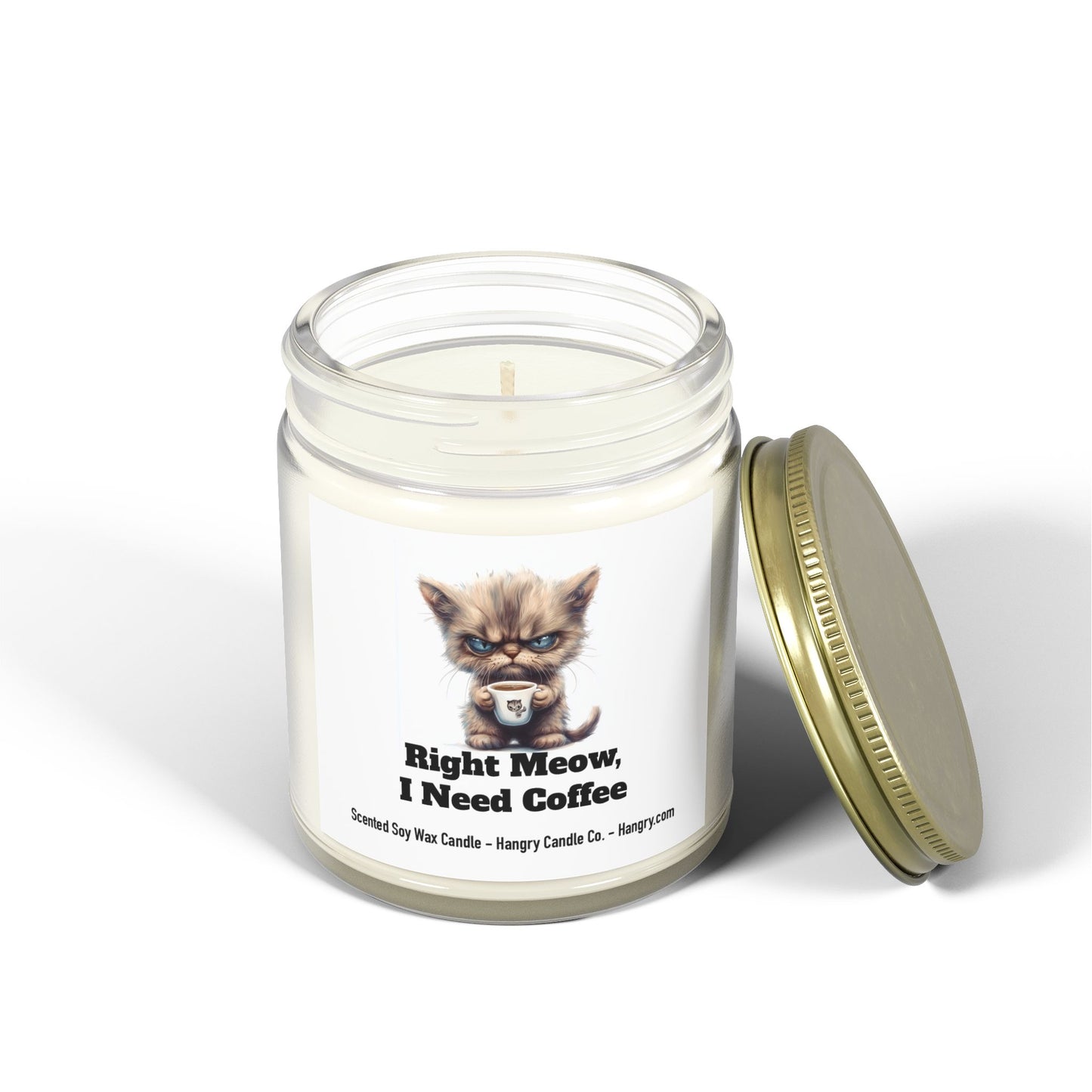 Right Meow, I Need Coffee Candle