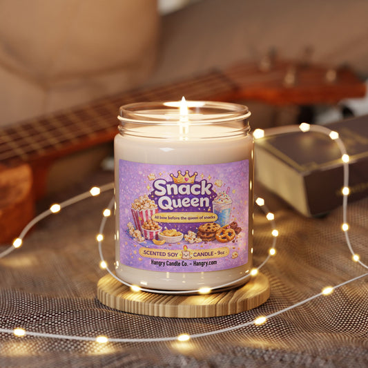 Snack Queen – Funny Food Candle for Snack Lovers & Work Besties