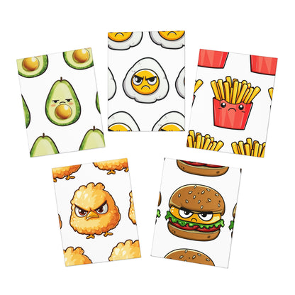 Hangry Food Greeting Cards (5-Pack)