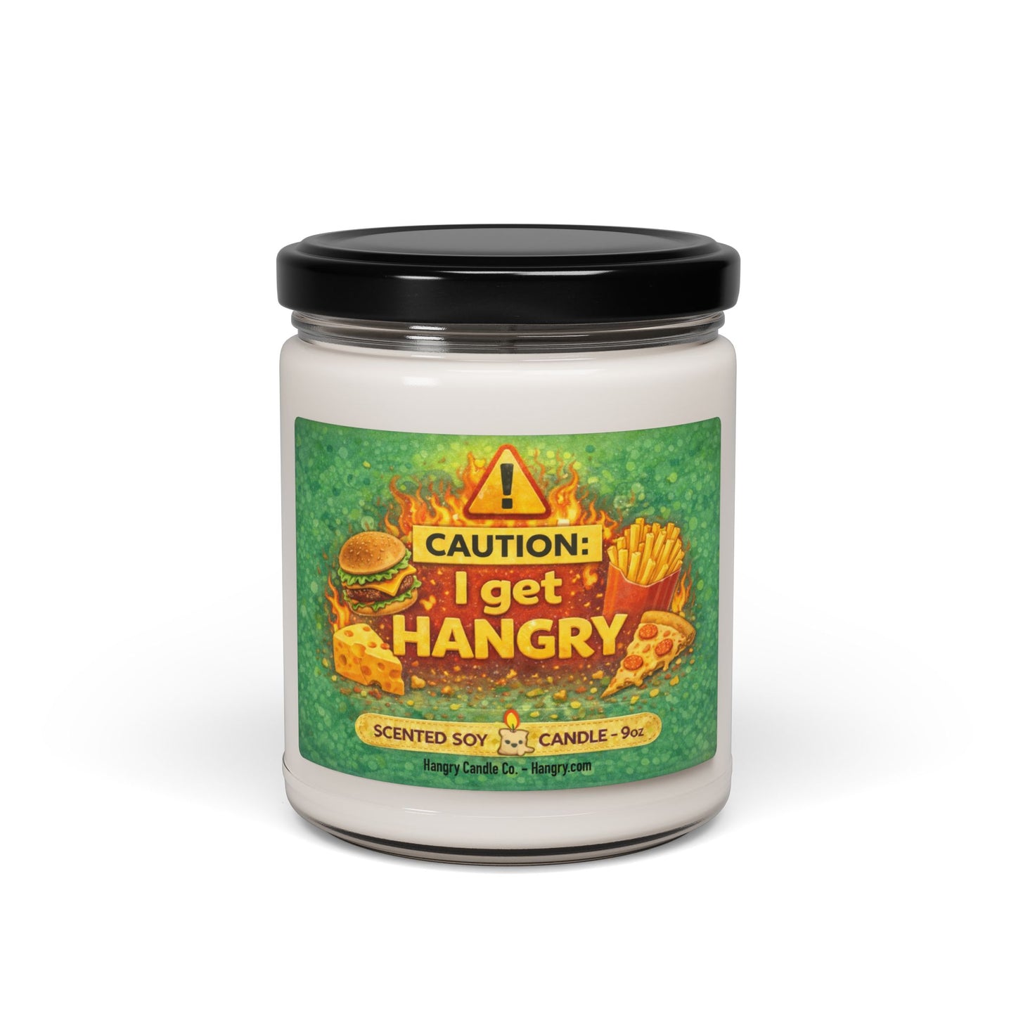 CAUTION: I Get Hangry – Funny Warning Candle for Food Lovers
