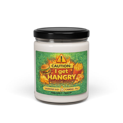 CAUTION: I Get Hangry – Funny Warning Candle for Food Lovers