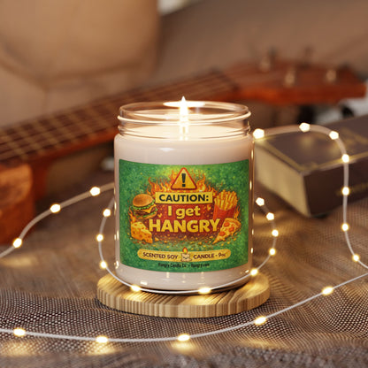 CAUTION: I Get Hangry – Funny Warning Candle for Food Lovers
