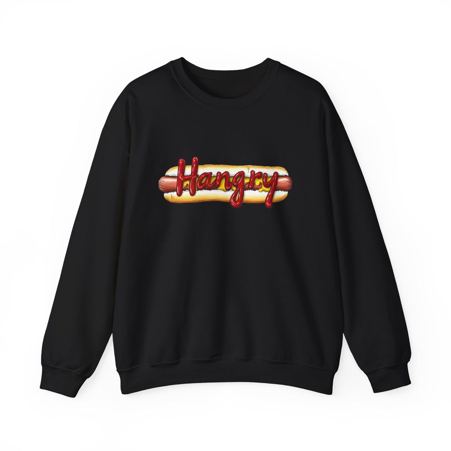 Hangry Hot Dog Logo Crewneck Sweatshirt