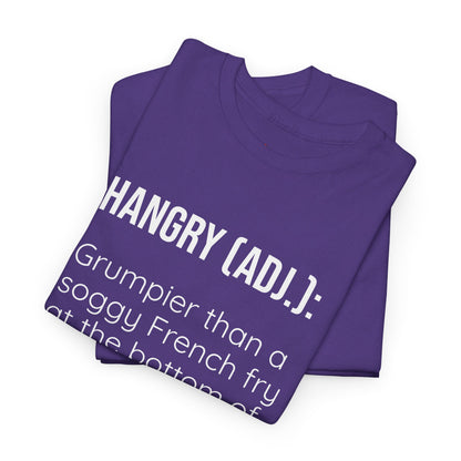 Hangry Definition Tee - Grumpy French Fry