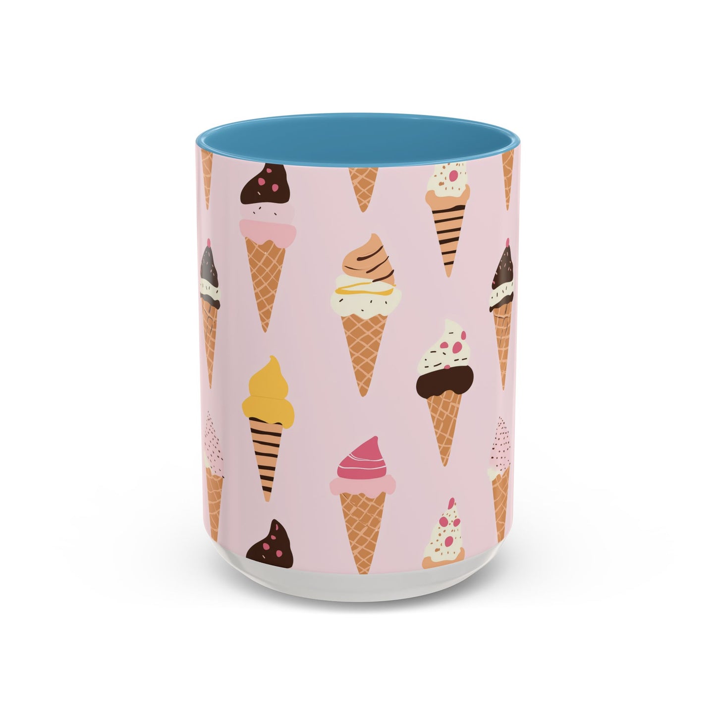 Adorable Ice Cream Cone Accent Coffee Mug