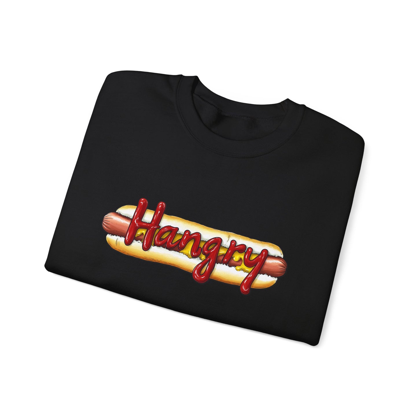 Hangry Hot Dog Logo Crewneck Sweatshirt