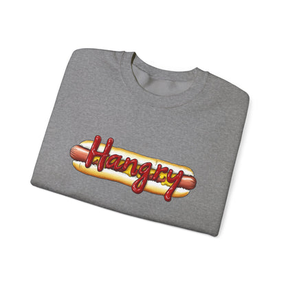 Hangry Hot Dog Logo Crewneck Sweatshirt