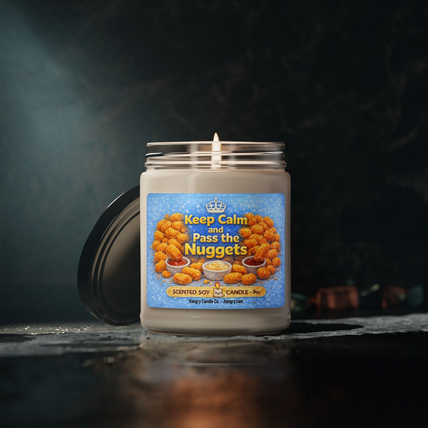 Keep Calm and Pass the Nuggets – Funny Comfort Food Candle