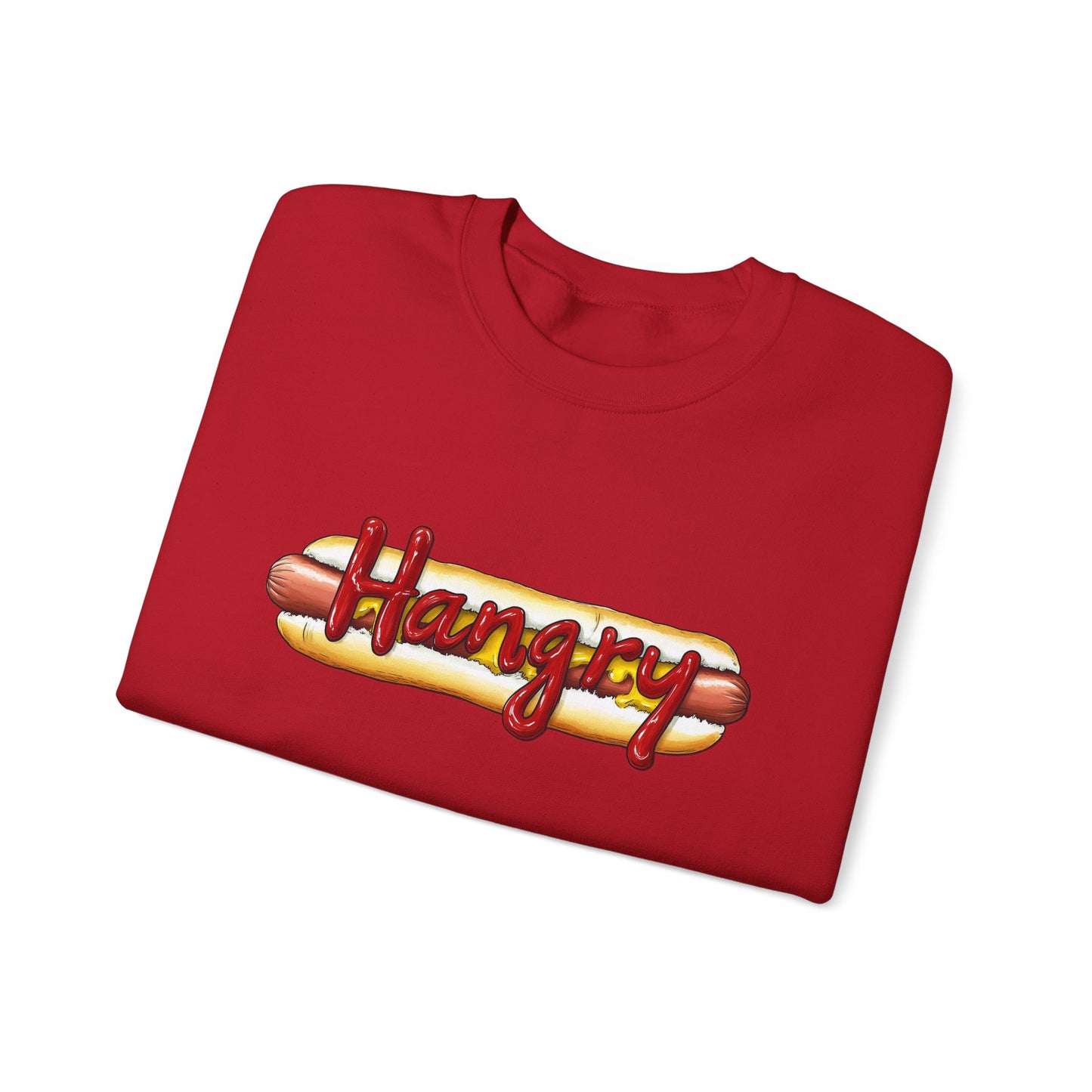 Hangry Hot Dog Logo Crewneck Sweatshirt