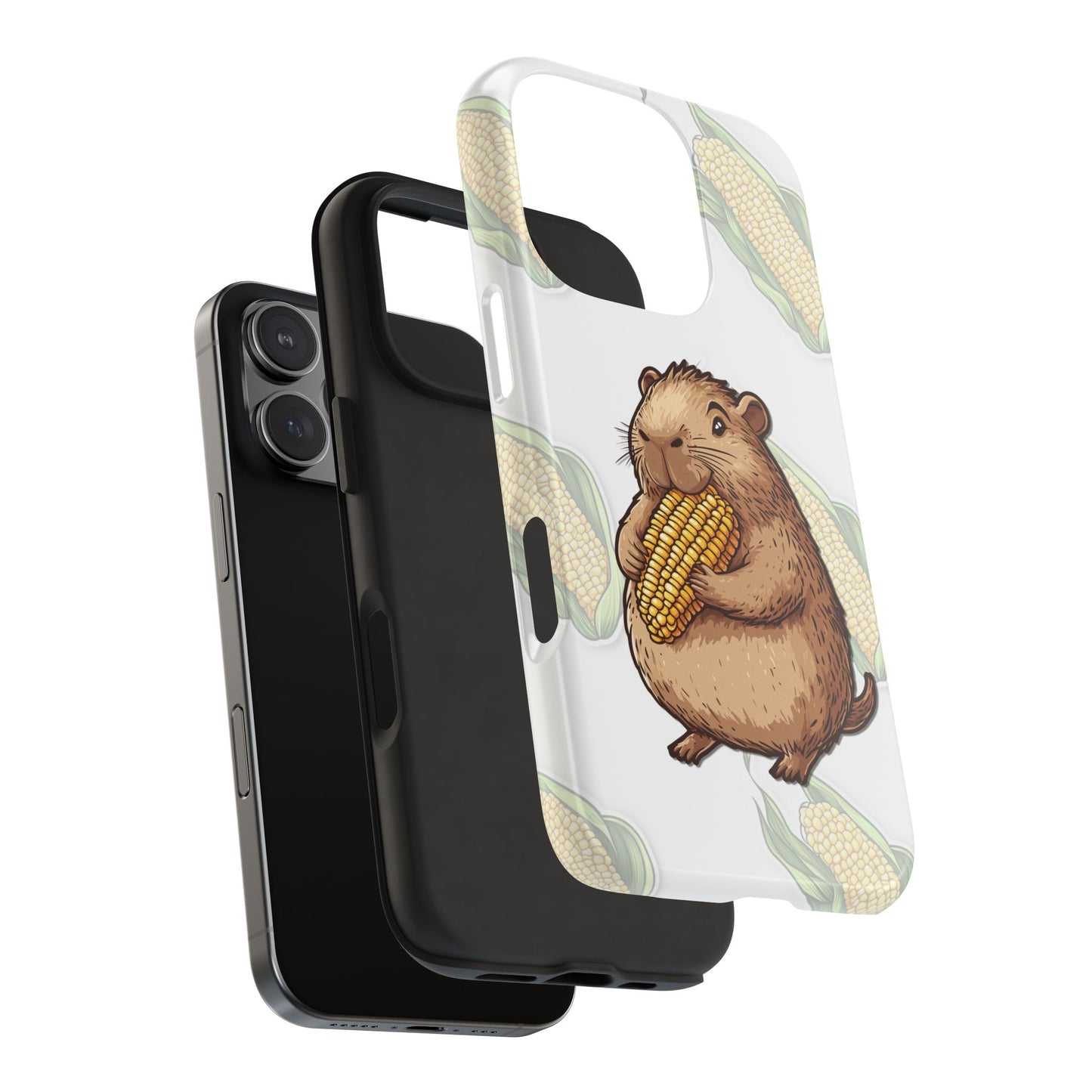 The Capybara Loves Corn Phone Case