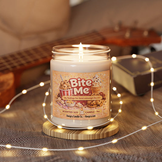 Bite Me – Funny Sarcastic Candle for Hangry Friends & Coworkers