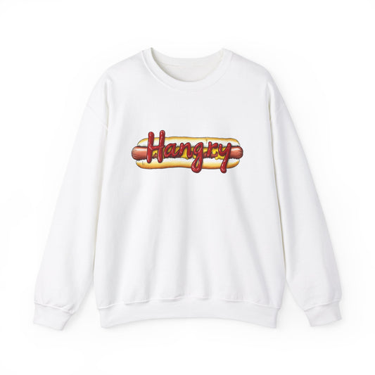 Hangry Hot Dog Logo Crewneck Sweatshirt