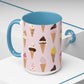 Adorable Ice Cream Cone Accent Coffee Mug