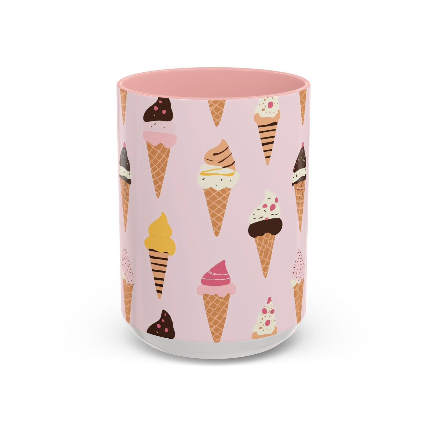 Adorable Ice Cream Cone Accent Coffee Mug