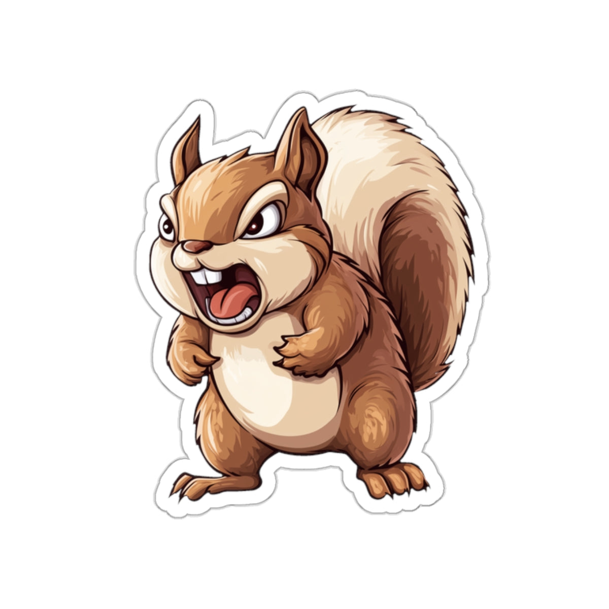 Hangry Squirrel Sticker