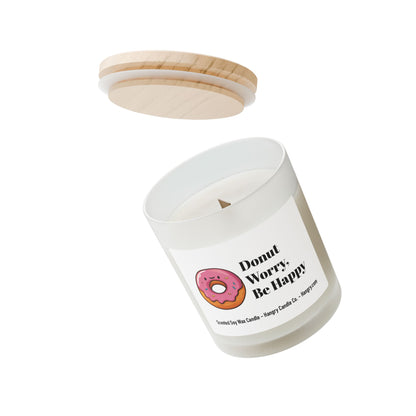 Donut Worry, Be Happy Candle