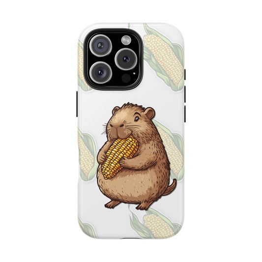 The Capybara Loves Corn Phone Case