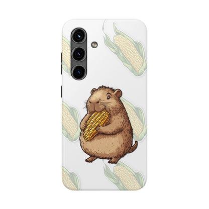 The Capybara Loves Corn Phone Case