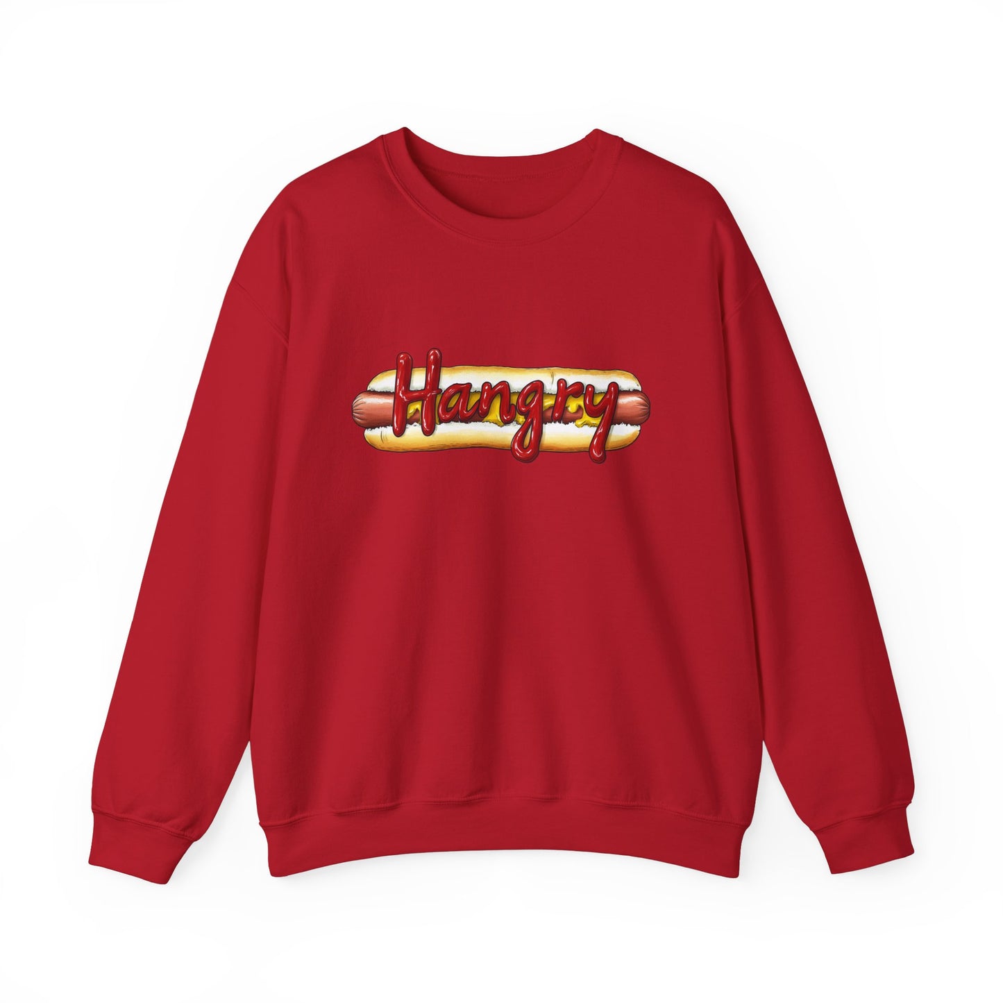 Hangry Hot Dog Logo Crewneck Sweatshirt