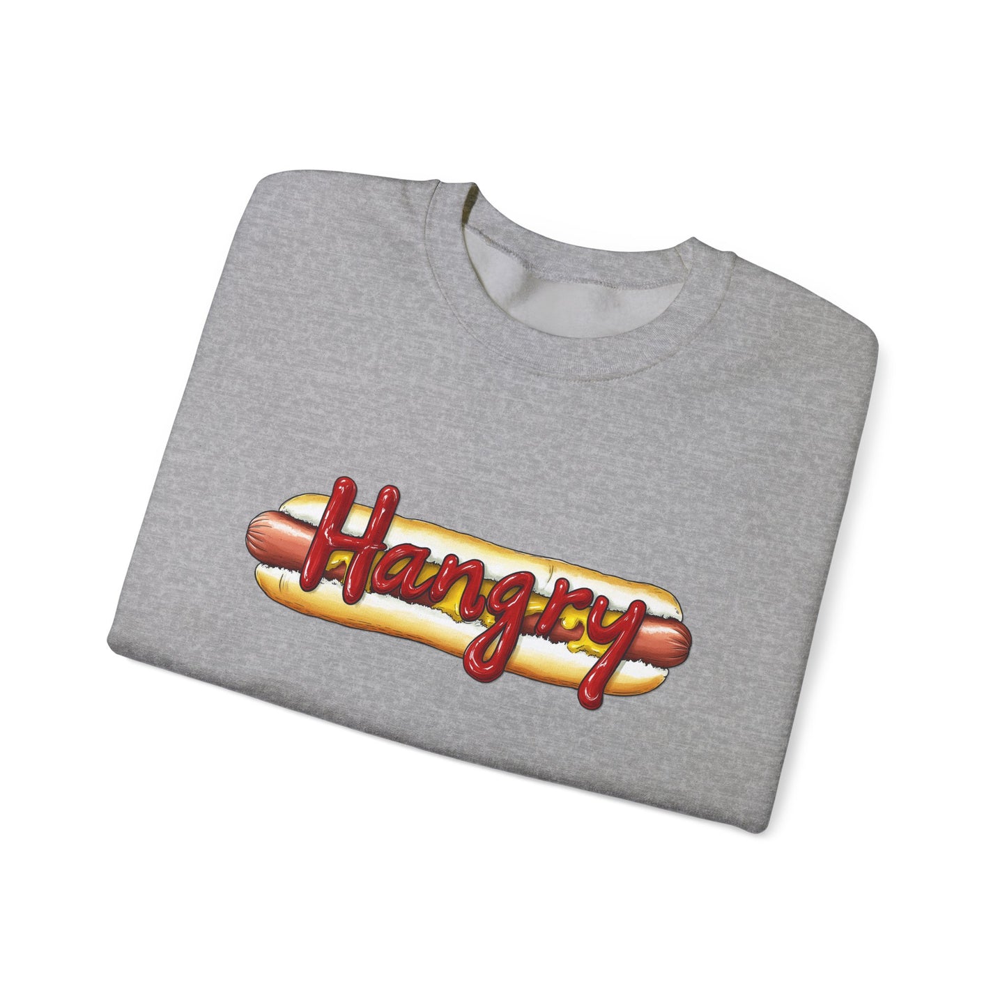 Hangry Hot Dog Logo Crewneck Sweatshirt