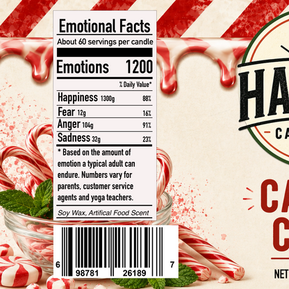 Candy Cane Candle